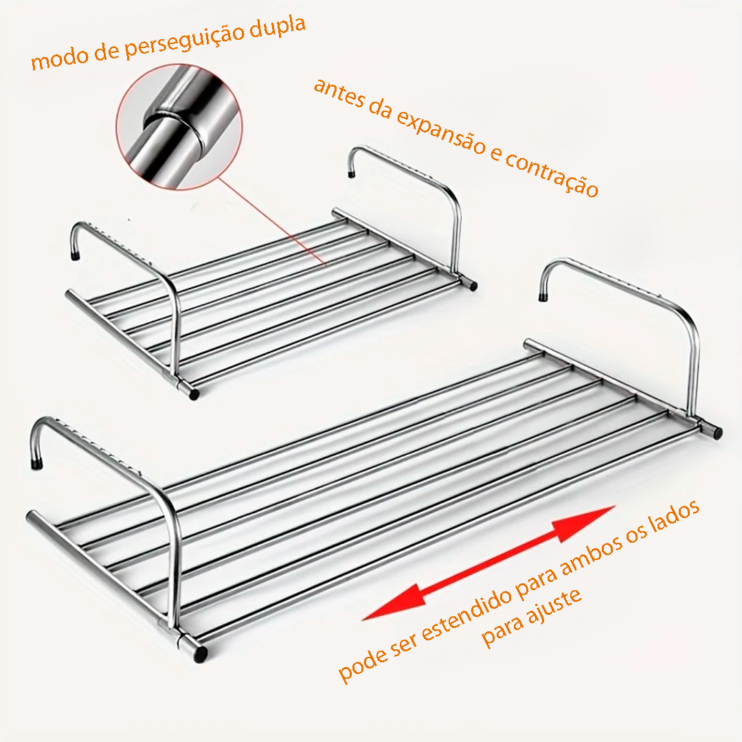 Varal Dobrável EasyFit – Secagem Prática e Sem Perfuração!